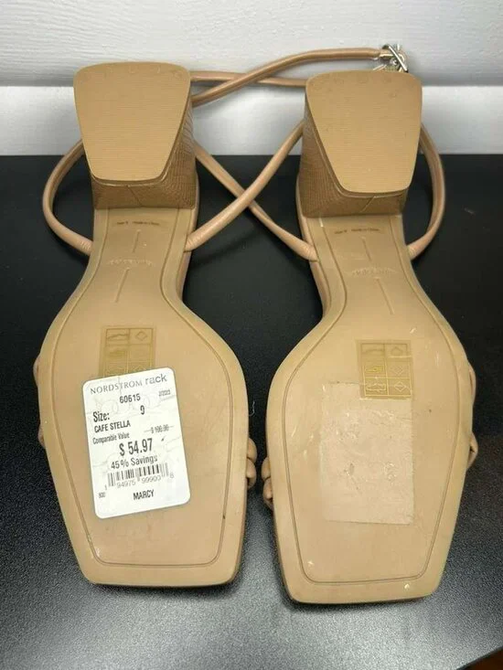 Dolce Vita Marcy Block Heel Sandal in Cafe Stella Size 9 NWT - Picture 2 of 4